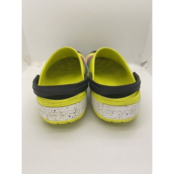 Crocs Colorburst Crocband Rainbow Pride Colorful Splatter Men's 11 205109 Rare - Picture 5 of 10